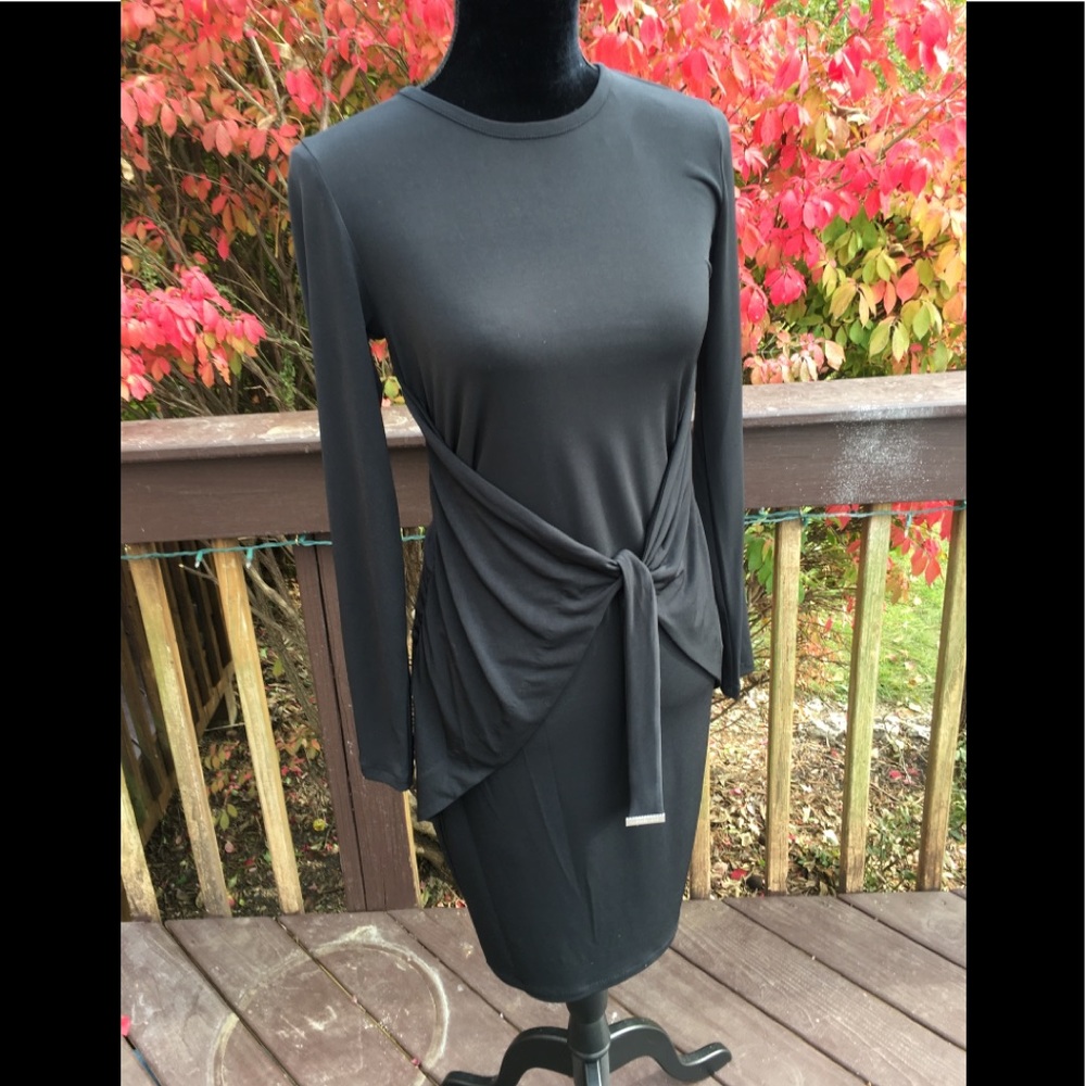 Michael Kors jersey knit black dress